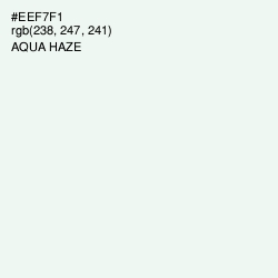 #EEF7F1 - Aqua Haze Color Image